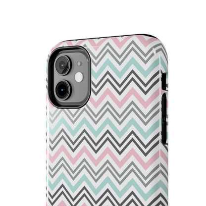 Pastel Chevron print design Tough Phone Case compatible with a large variety of iphone models