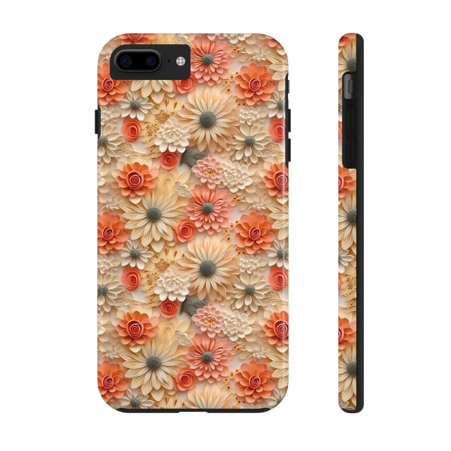 3D Wildflower Floral Pattern print design Phone Case- Lightweight, Impact Resistant Cover for iPhone 6, 6s, 12, 13, 14, 15