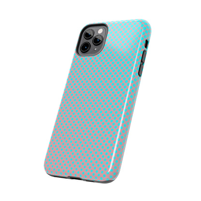 Pink and Blue Ombre Polka Dot Design Tough Phone Case compatible with a large variety of iphone models, Gift, Phone Case