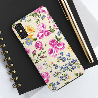 Western Pink Roses Design Tough Phone Case compatible with a large variety of iphone models