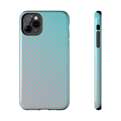 Pink and Blue Ombre Polka Dot Design Tough Phone Case compatible with a large variety of iphone models, Gift, Phone Case