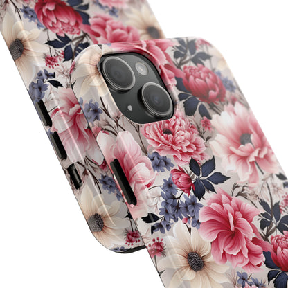 Elegant Blooms Digital print Design Tough Phone Case compatible with a large variety of iPhone models, Gift, Phone Case