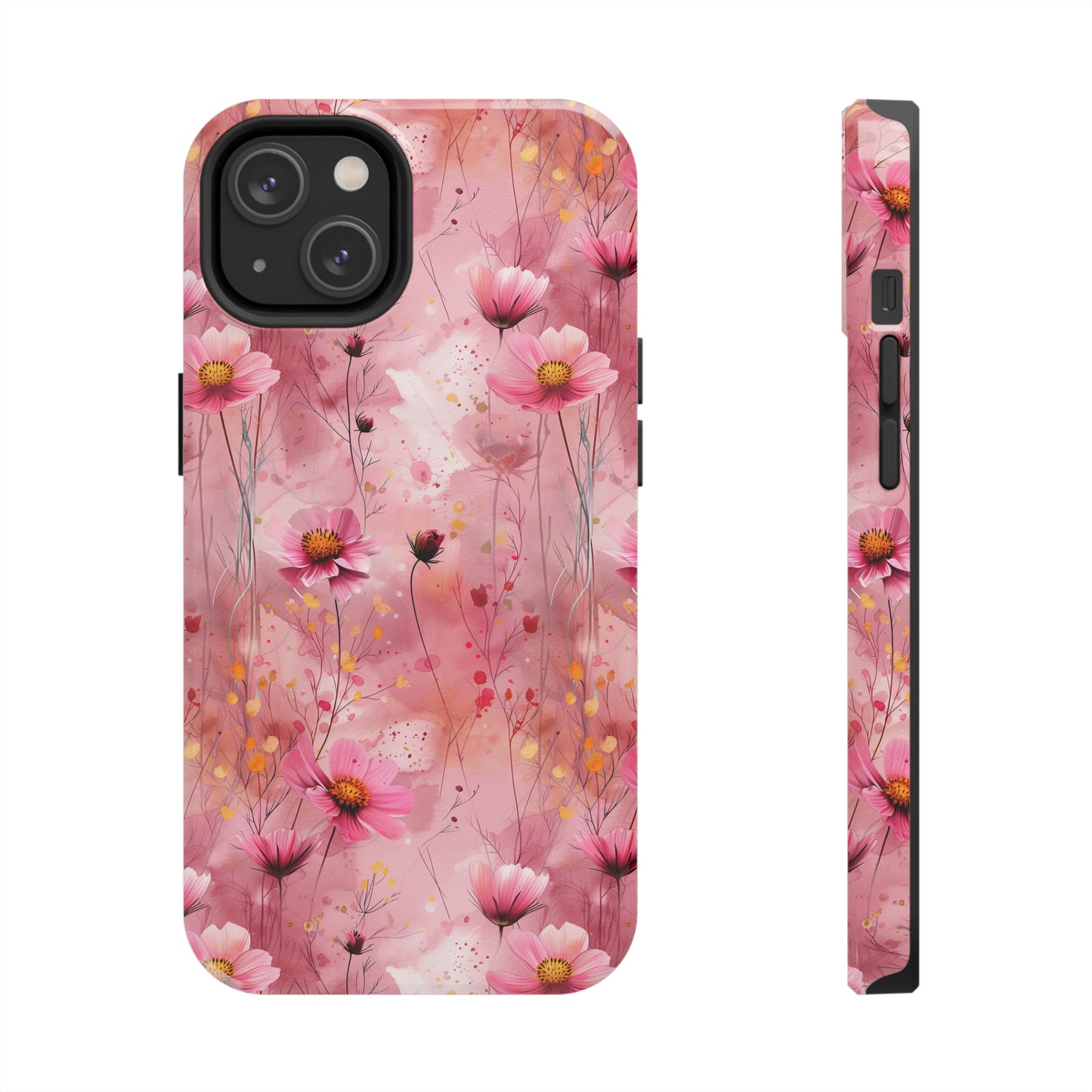 Pastel Grunge Floral pattern iPhone Case, Aesthetic Phone Cover, Artsy Floral Design, Protective Phone Cover compatible with a large variety of iPhone models, Phone Case, Gift