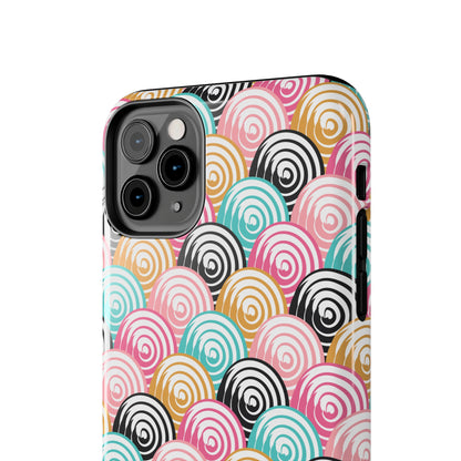 Rainbow Swirls Pattern design Tough Phone Case compatible with a large variety of iphone models