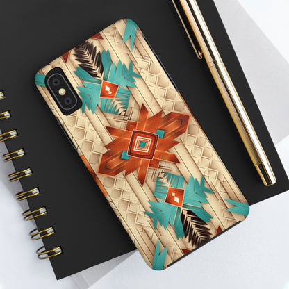 Beautiful Native American Pattern Design Tough Phone Case compatible with a large variety of iPhone models, Gift, Phone Case