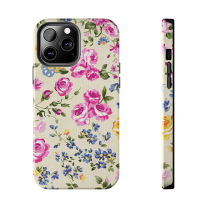 Western Pink Roses Design Tough Phone Case compatible with a large variety of iphone models