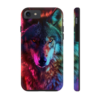 Wolf Digital print Design Tough Phone Case compatible with a large variety of iPhone models, Gift, Phone Case