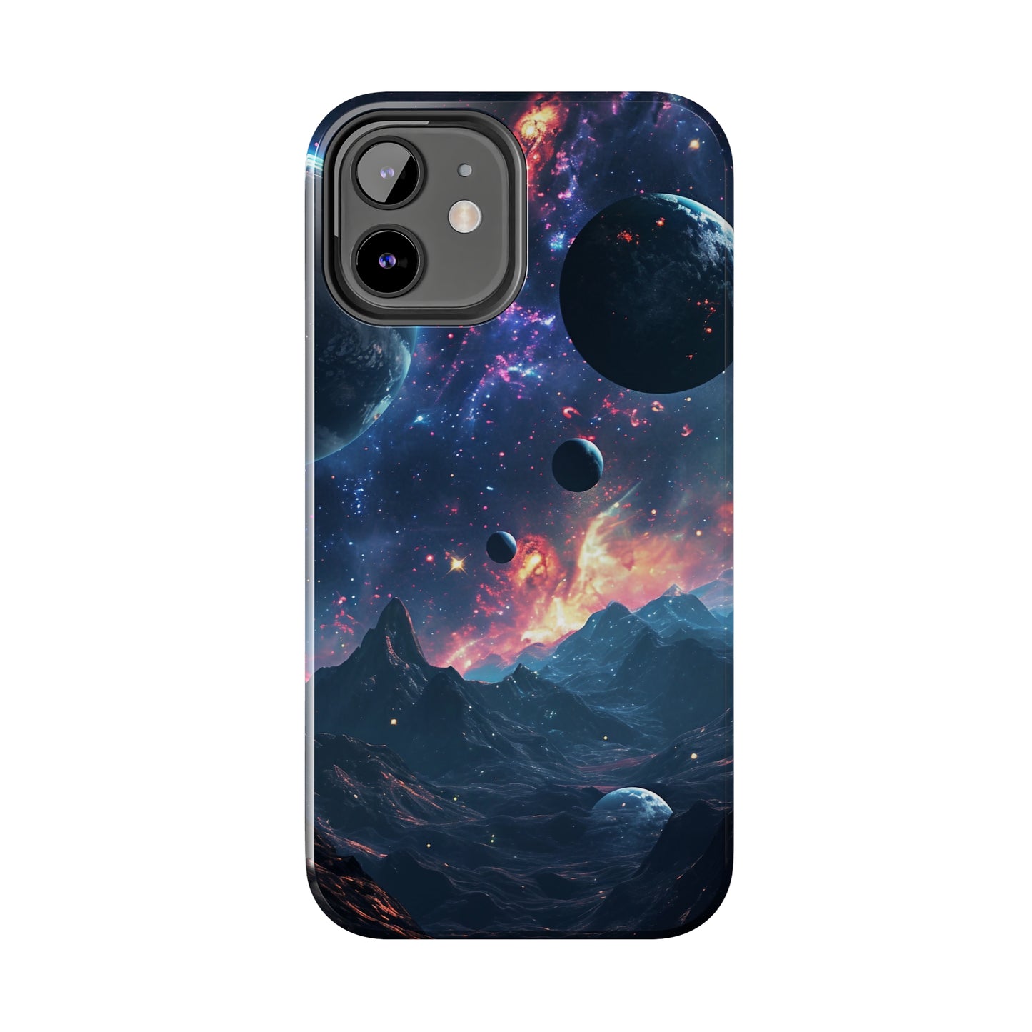 Galaxy Themed Digital print Design Tough Phone Case compatible with a large variety of iPhone models, Gift, Phone Case