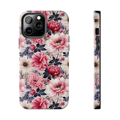 Elegant Blooms Digital print Design Tough Phone Case compatible with a large variety of iPhone models, Gift, Phone Case