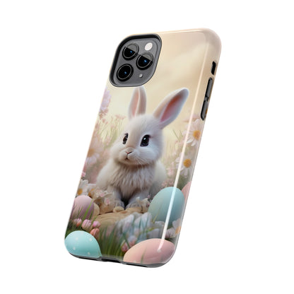 Cute Easter Bunny Pattern Design Tough Phone Case compatible with a large variety of iPhone models, Gift, Phone Case