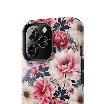 Elegant Blooms Digital print Design Tough Phone Case compatible with a large variety of iPhone models, Gift, Phone Case