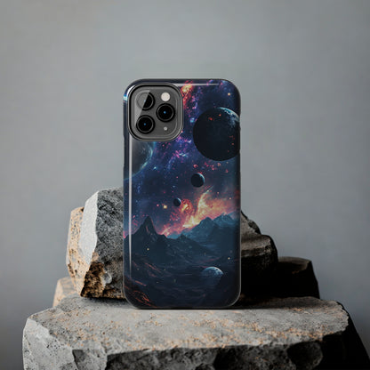 Galaxy Themed Digital print Design Tough Phone Case compatible with a large variety of iPhone models, Gift, Phone Case