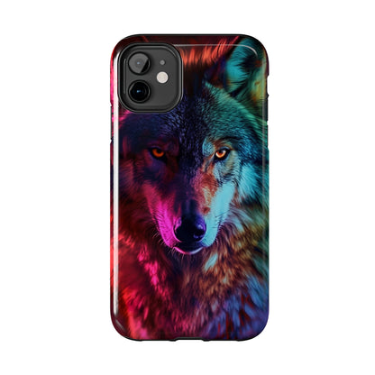 Wolf Digital print Design Tough Phone Case compatible with a large variety of iPhone models, Gift, Phone Case