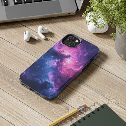 Cosmic Landscape Starry Night Design Phone Case- Lightweight, Impact Resistant Cover for iPhone 6, 6s, 12, 13, 14, 15