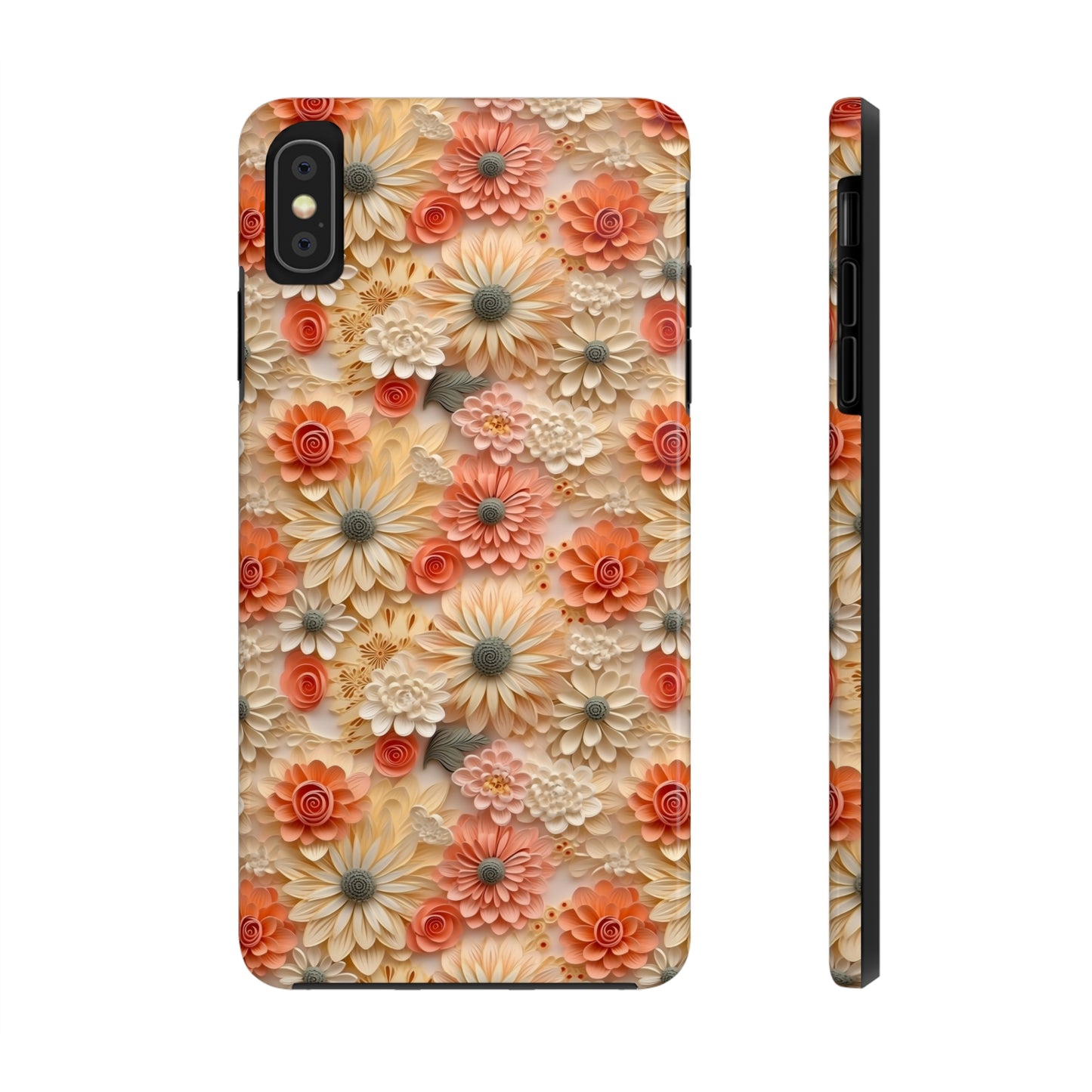 3D Wildflower Floral Pattern print design Phone Case- Lightweight, Impact Resistant Cover for iPhone 6, 6s, 12, 13, 14, 15