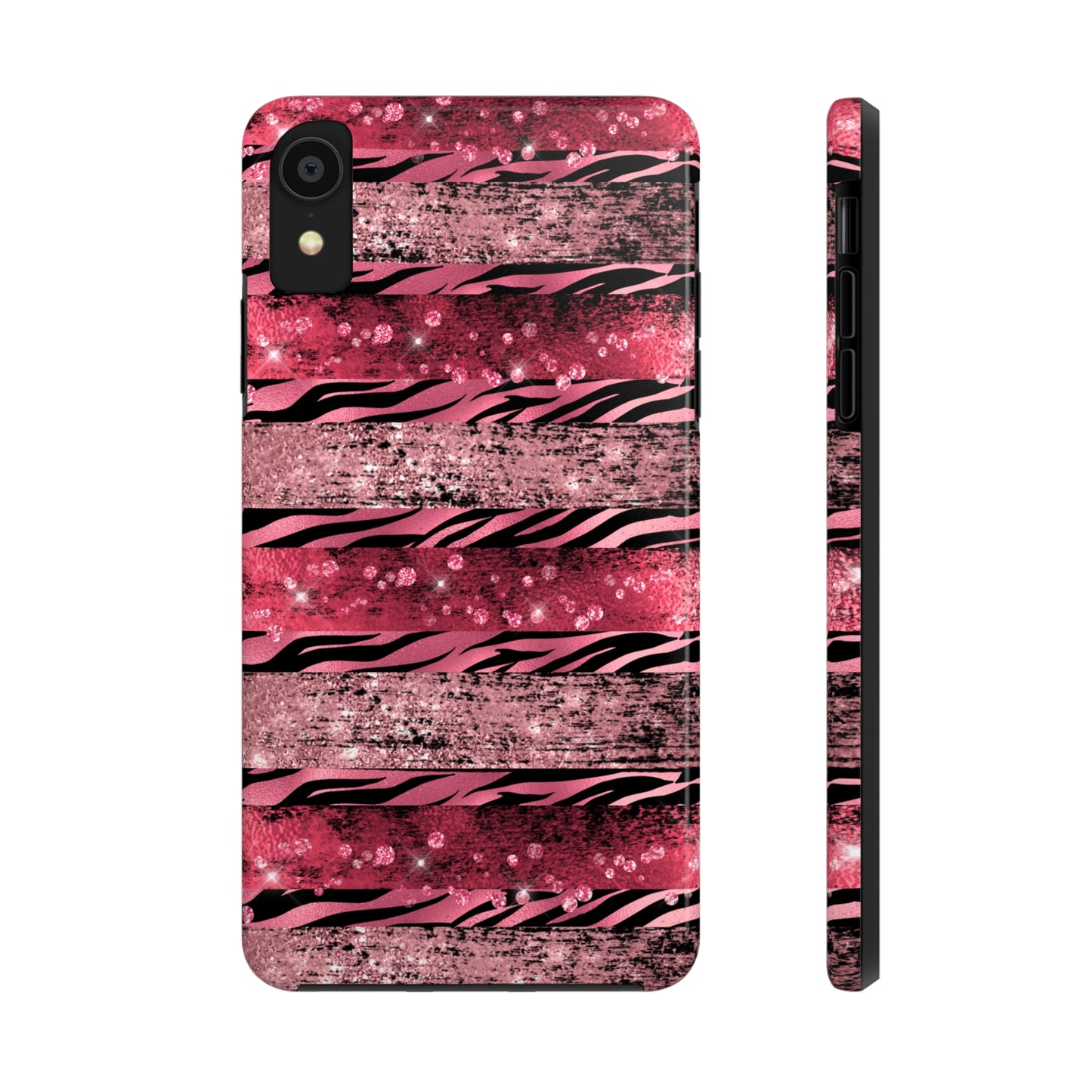 Pink Tiger Design Tough Phone Case compatible with a large variety of phone models, Gift, Phone Case