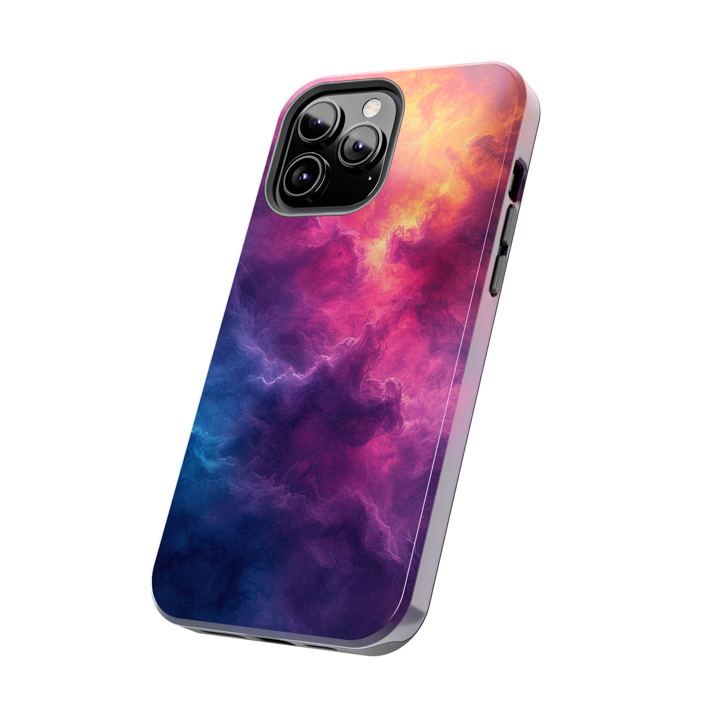 Abstract Art Colorful Nebula Design Phone Case- Lightweight, Impact Resistant Cover for iPhone 6, 6s, 12, 13, 14, 15