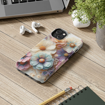 Beautiful Spring Flower Bouquet Digital print Design Tough Phone Case compatible with a large variety of iPhone models, Gift, Phone Case