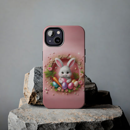 Easter Bunny Hole in the Wall design Tough Phone Case compatible with a large variety of iphone models