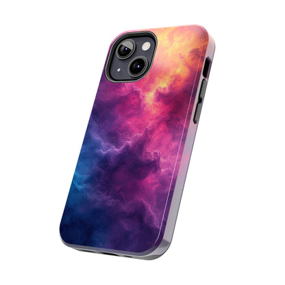 Abstract Art Colorful Nebula Design Phone Case- Lightweight, Impact Resistant Cover for iPhone 6, 6s, 12, 13, 14, 15