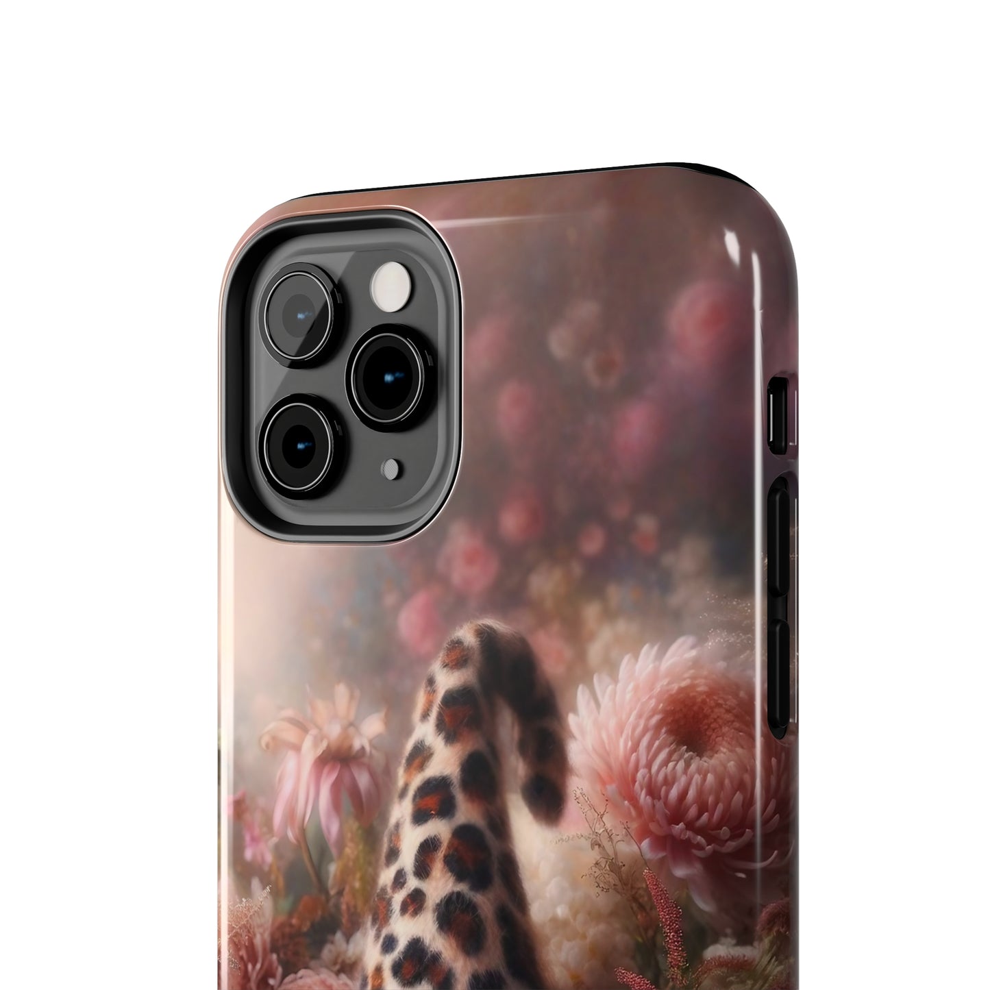 Leopard Print Fantasy Gnome Design Phone Case- Lightweight, Impact Resistant Cover for iPhone 6, 6s, 12, 13, 14, 15