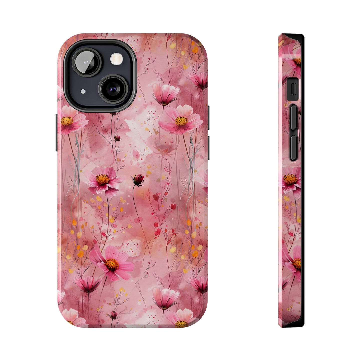 Pastel Grunge Floral pattern iPhone Case, Aesthetic Phone Cover, Artsy Floral Design, Protective Phone Cover compatible with a large variety of iPhone models, Phone Case, Gift