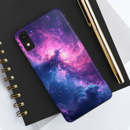 Cosmic Landscape Starry Night Design Phone Case- Lightweight, Impact Resistant Cover for iPhone 6, 6s, 12, 13, 14, 15