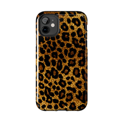 Cheetah Print design Tough Phone Case compatible with a large variety of iPhone models, Birthday Gift, Phone Case