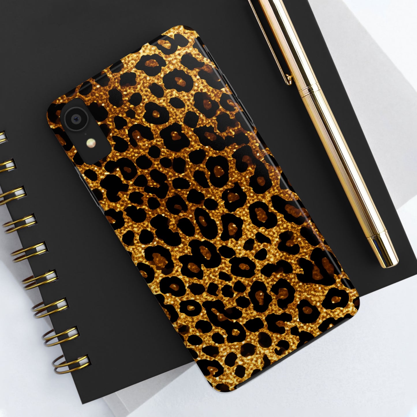 Cheetah Print design Tough Phone Case compatible with a large variety of iPhone models, Birthday Gift, Phone Case