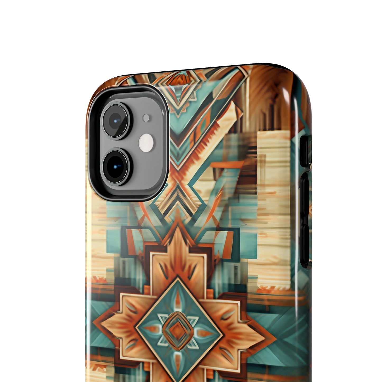 Native American Pattern Design Tough Phone Case compatible with a large variety of iPhone models, Gift, Phone Case