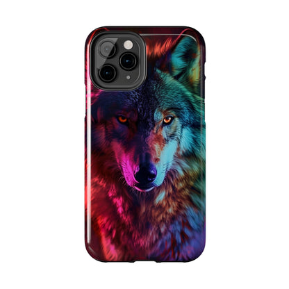 Wolf Digital print Design Tough Phone Case compatible with a large variety of iPhone models, Gift, Phone Case