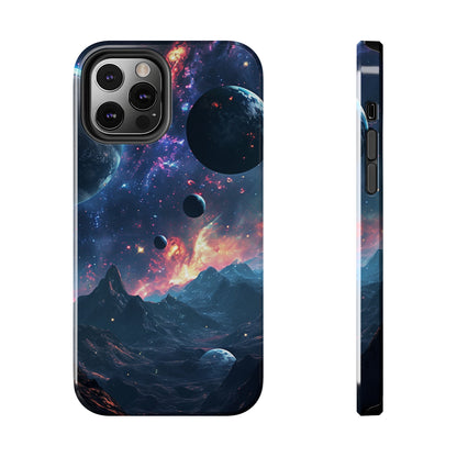 Galaxy Themed Digital print Design Tough Phone Case compatible with a large variety of iPhone models, Gift, Phone Case