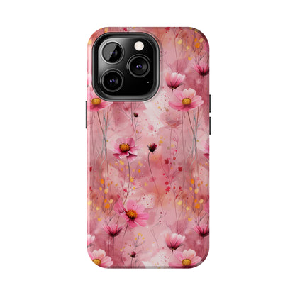 Pastel Grunge Floral pattern iPhone Case, Aesthetic Phone Cover, Artsy Floral Design, Protective Phone Cover compatible with a large variety of iPhone models, Phone Case, Gift