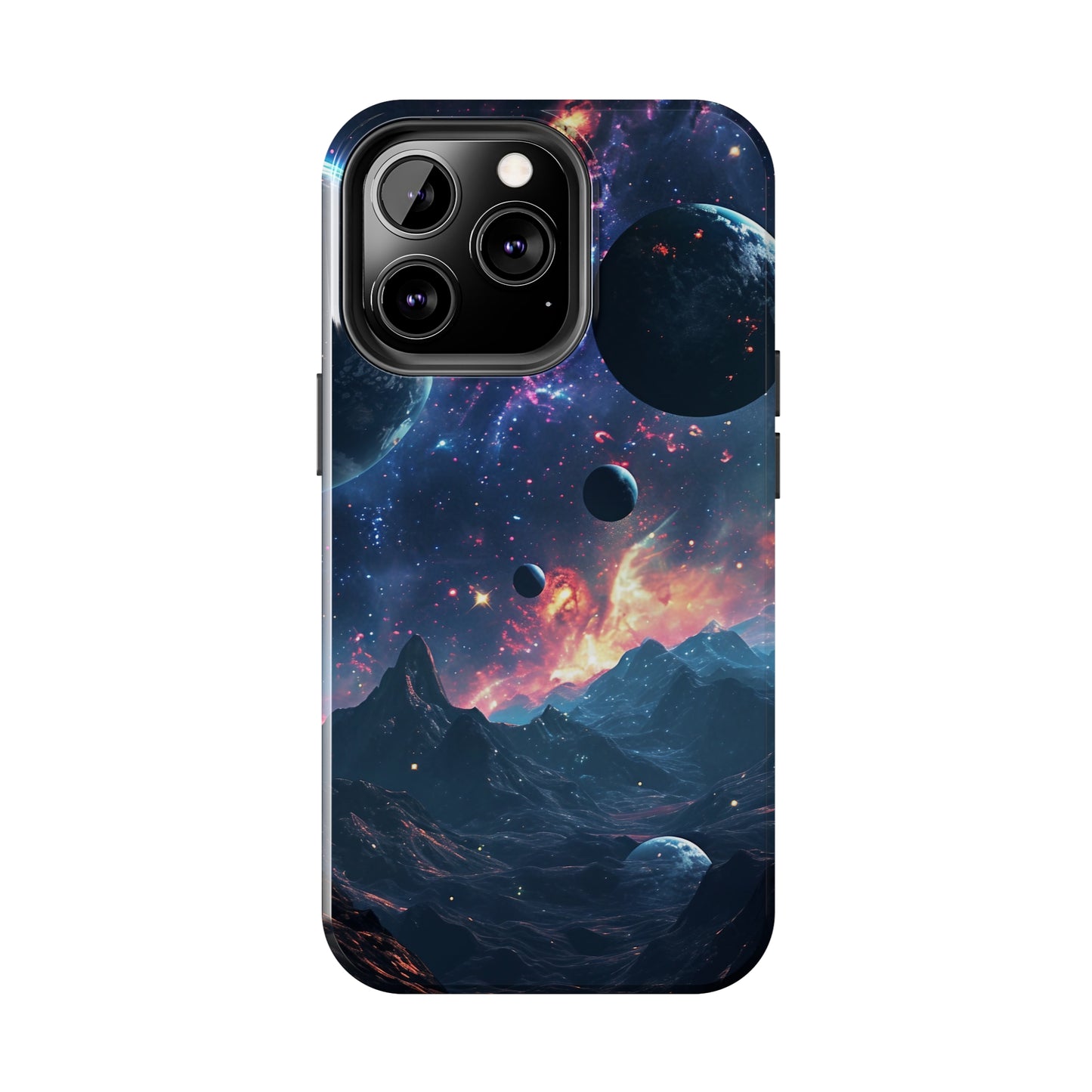 Galaxy Themed Digital print Design Tough Phone Case compatible with a large variety of iPhone models, Gift, Phone Case