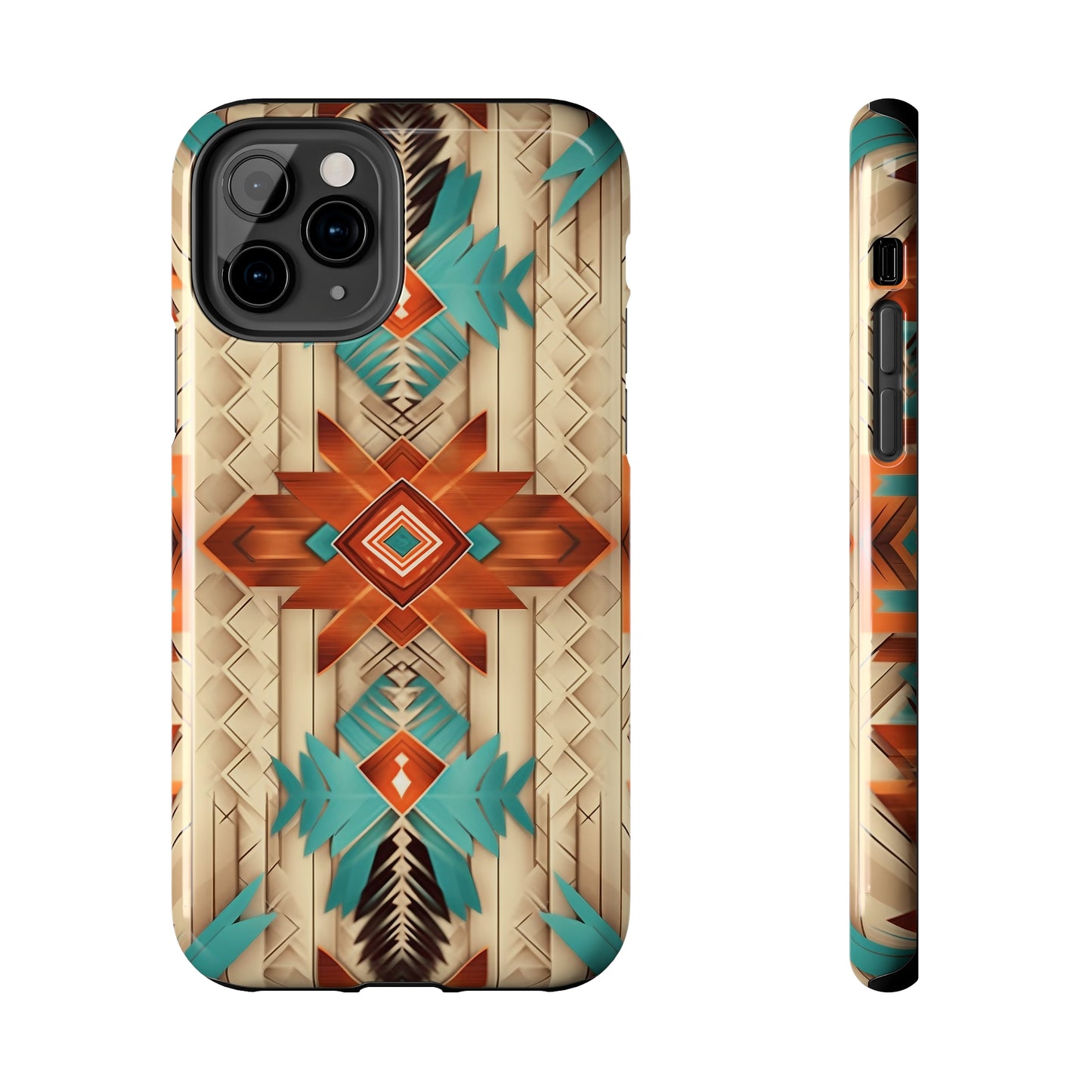 Beautiful Native American Pattern Design Tough Phone Case compatible with a large variety of iPhone models, Gift, Phone Case