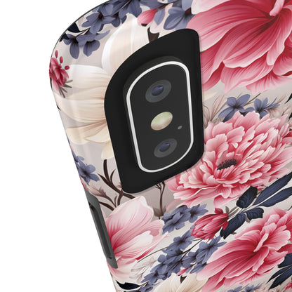 Elegant Blooms Digital print Design Tough Phone Case compatible with a large variety of iPhone models, Gift, Phone Case