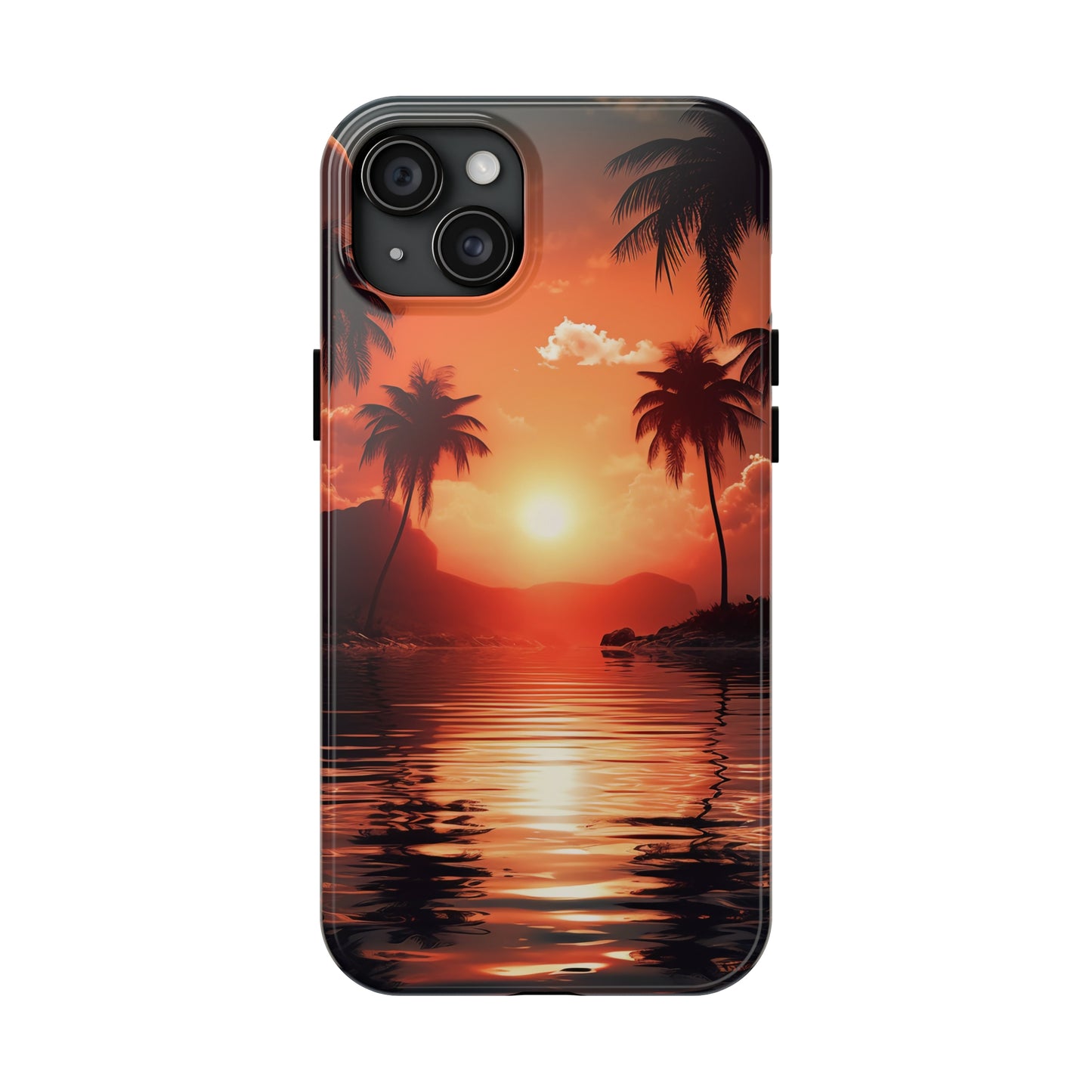 Sunset Beach Design iPhone Case, Beautiful Beach Scene, Artsy Surf Design, Protective Phone Cover compatible with a large variety of iPhone models, Phone Case, Gift