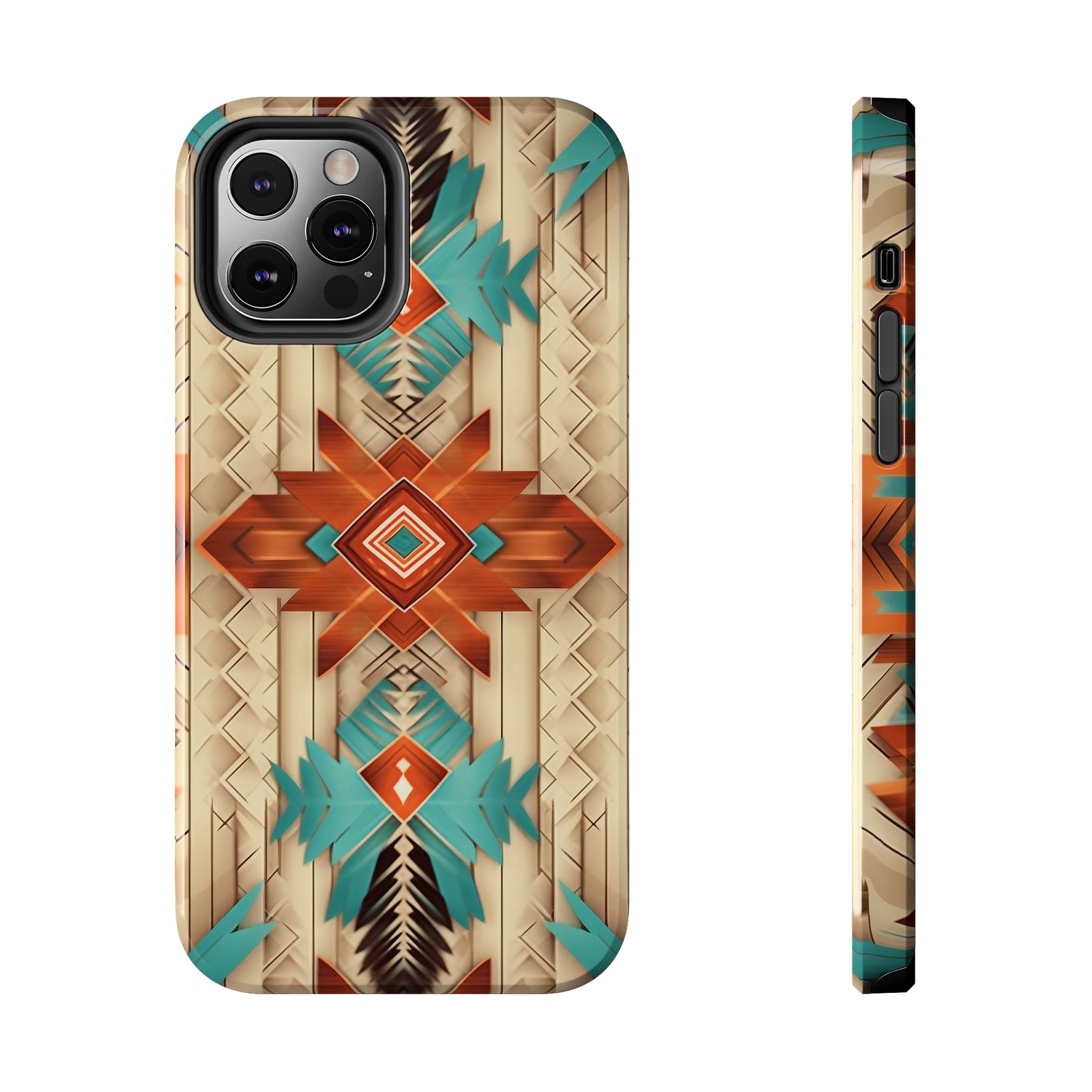 Beautiful Native American Pattern Design Tough Phone Case compatible with a large variety of iPhone models, Gift, Phone Case