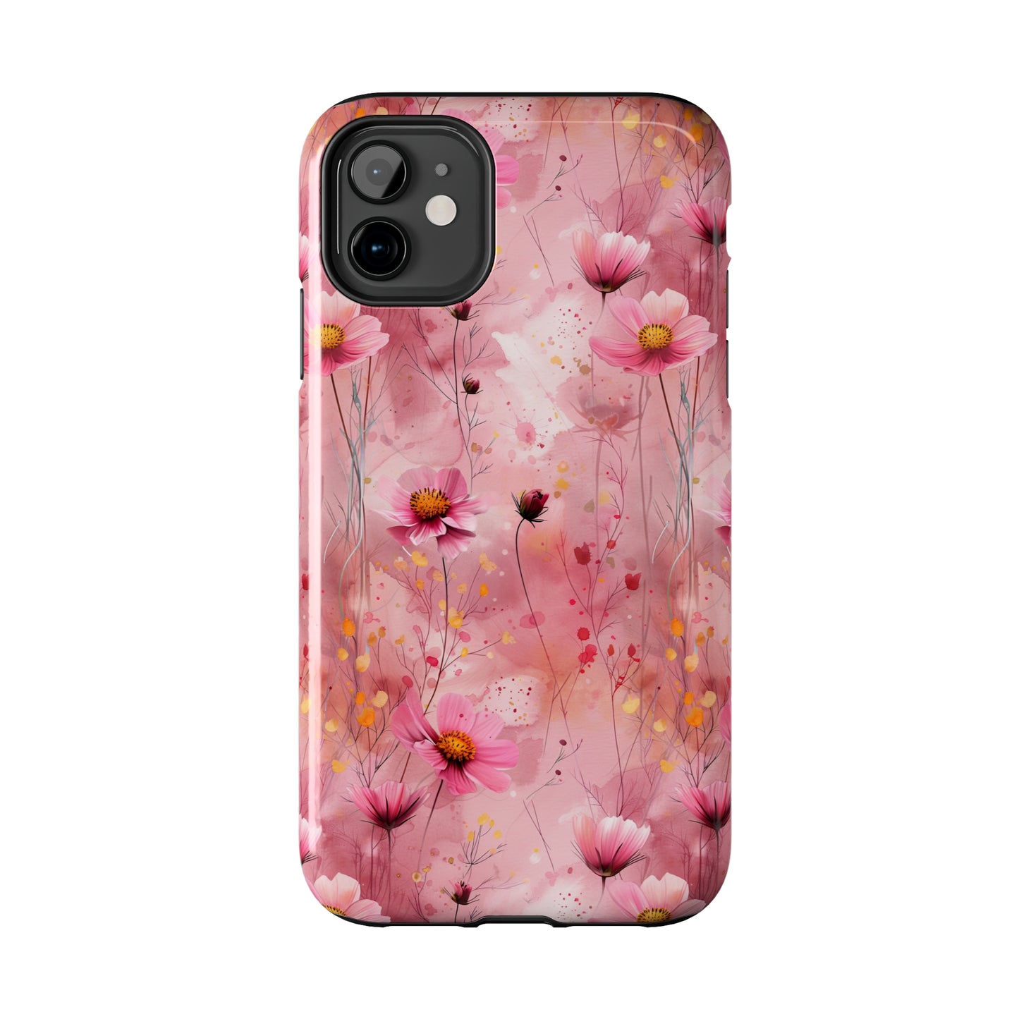 Pastel Grunge Floral pattern iPhone Case, Aesthetic Phone Cover, Artsy Floral Design, Protective Phone Cover compatible with a large variety of iPhone models, Phone Case, Gift