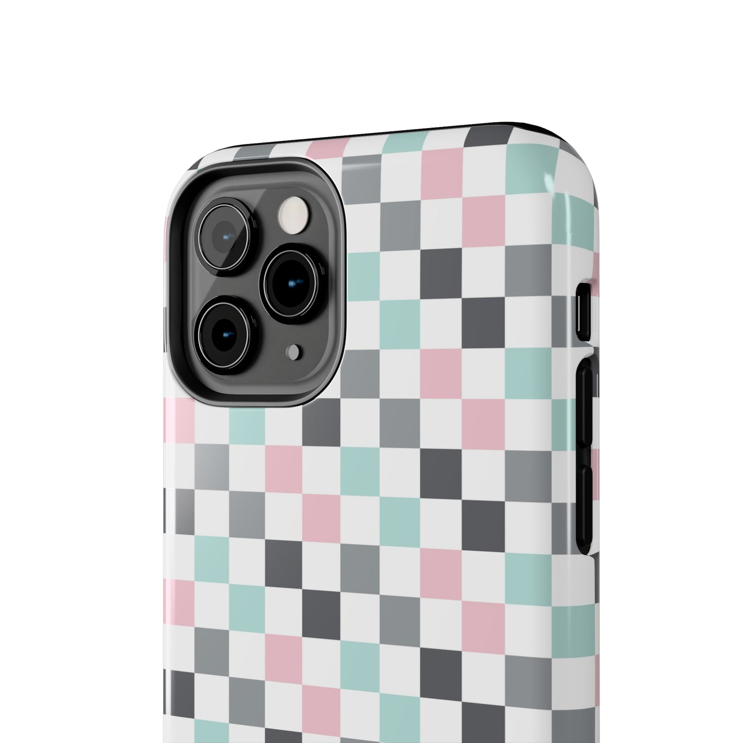 Multicolor Checkerboard print design Tough Phone Case compatible with a large variety of iphone models