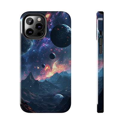 Galaxy Themed Digital print Design Tough Phone Case compatible with a large variety of iPhone models, Gift, Phone Case