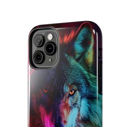 Wolf Digital print Design Tough Phone Case compatible with a large variety of iPhone models, Gift, Phone Case