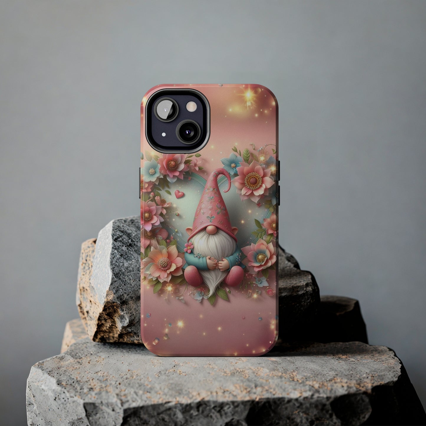 Super Cute Gnome Digital print Design Tough Phone Case compatible with a large variety of iPhone models, Gift, Phone Case