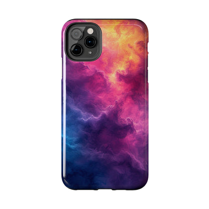 Abstract Art Colorful Nebula Design Phone Case- Lightweight, Impact Resistant Cover for iPhone 6, 6s, 12, 13, 14, 15