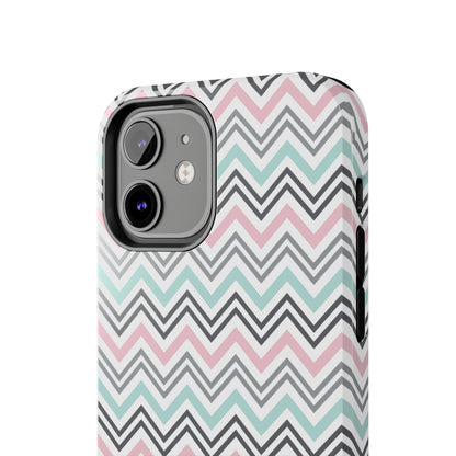 Pastel Chevron print design Tough Phone Case compatible with a large variety of iphone models