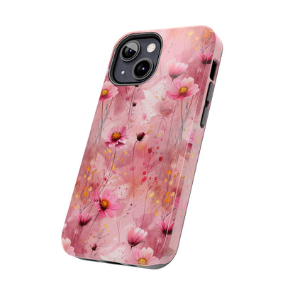 Pastel Grunge Floral pattern iPhone Case, Aesthetic Phone Cover, Artsy Floral Design, Protective Phone Cover compatible with a large variety of iPhone models, Phone Case, Gift