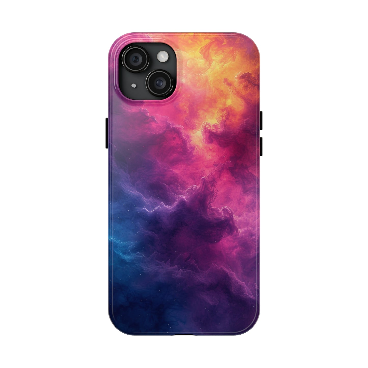 Abstract Art Colorful Nebula Design Phone Case- Lightweight, Impact Resistant Cover for iPhone 6, 6s, 12, 13, 14, 15