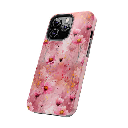 Pastel Grunge Floral pattern iPhone Case, Aesthetic Phone Cover, Artsy Floral Design, Protective Phone Cover compatible with a large variety of iPhone models, Phone Case, Gift