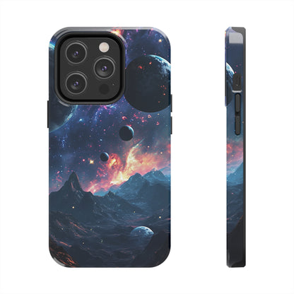 Galaxy Themed Digital print Design Tough Phone Case compatible with a large variety of iPhone models, Gift, Phone Case