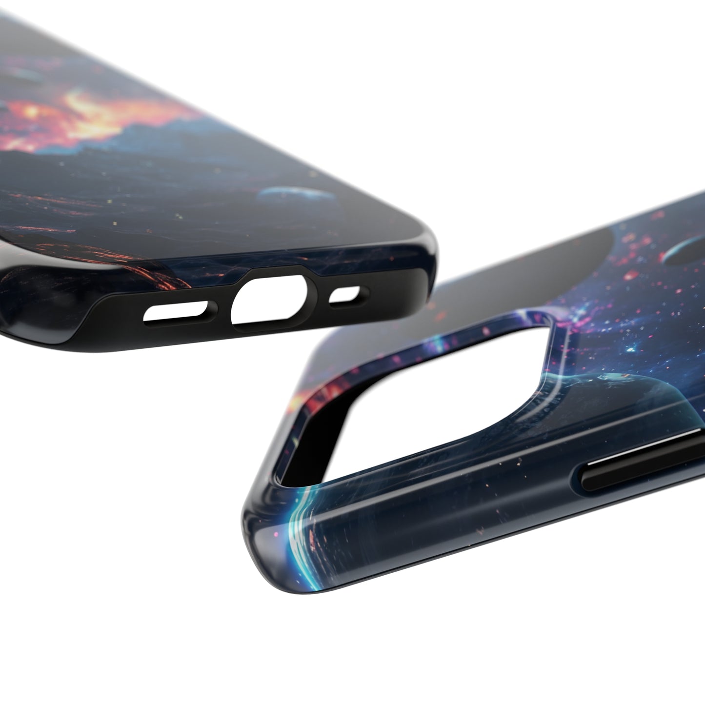 Galaxy Themed Digital print Design Tough Phone Case compatible with a large variety of iPhone models, Gift, Phone Case